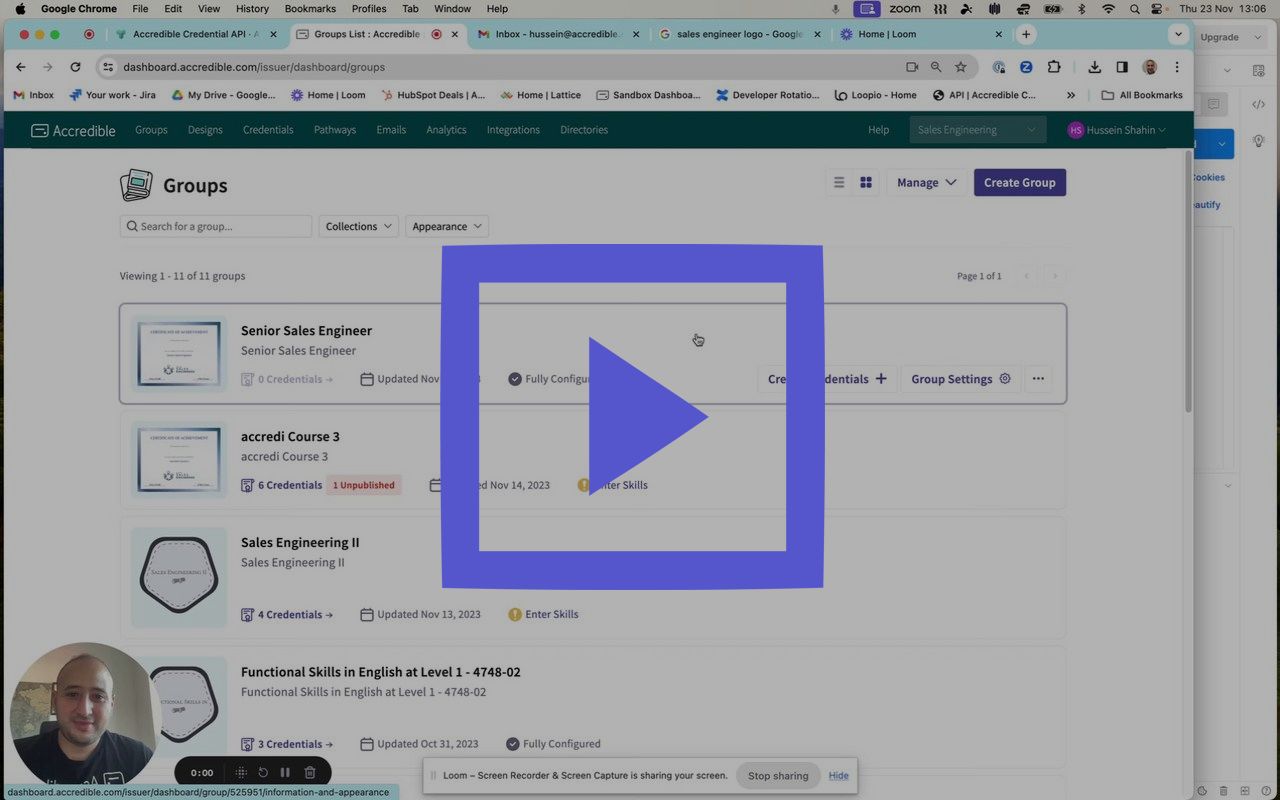 Getting Started with the API Video Walkthrough
